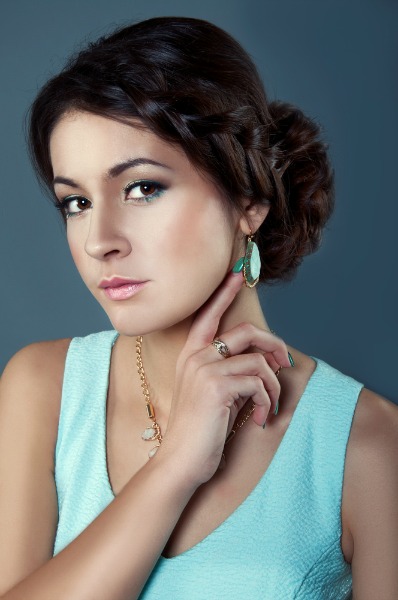 Valentine's Day Hairstyle Idea: The Side-Swept Braided Updo