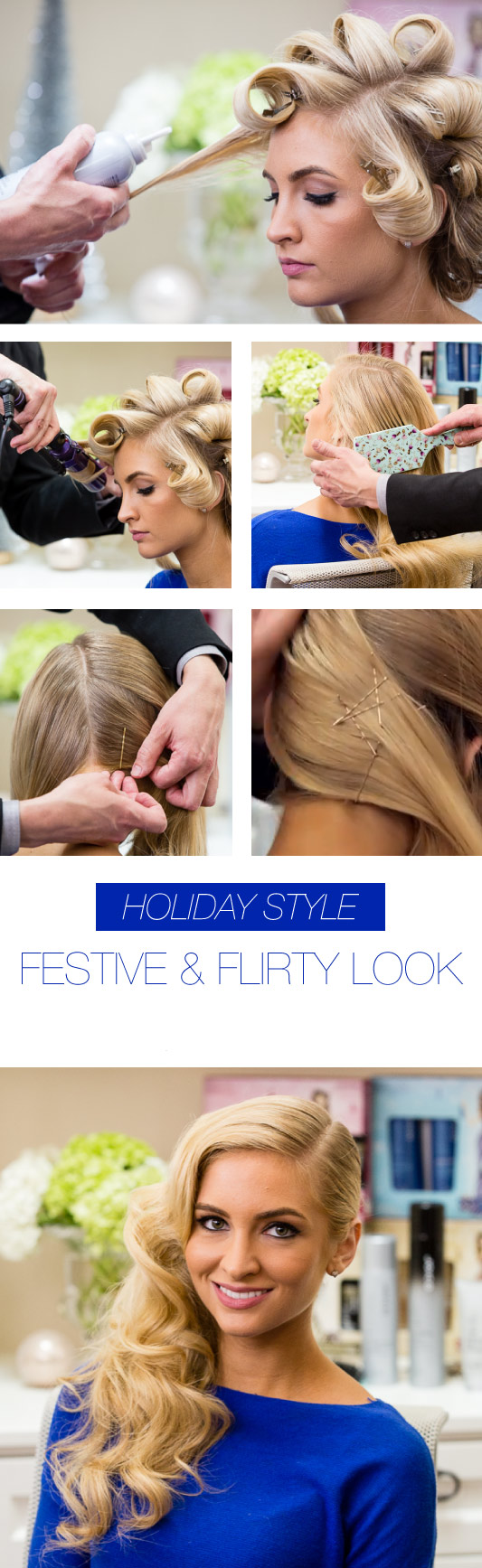 Festive & Flirty Look hair tutorial 